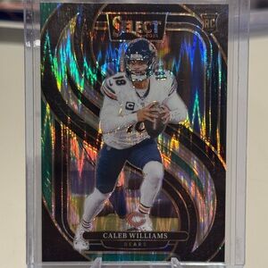 2024 Caleb Williams Green and Black Shock Panini Select Prizm Mint condition